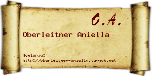 Oberleitner Aniella névjegykártya